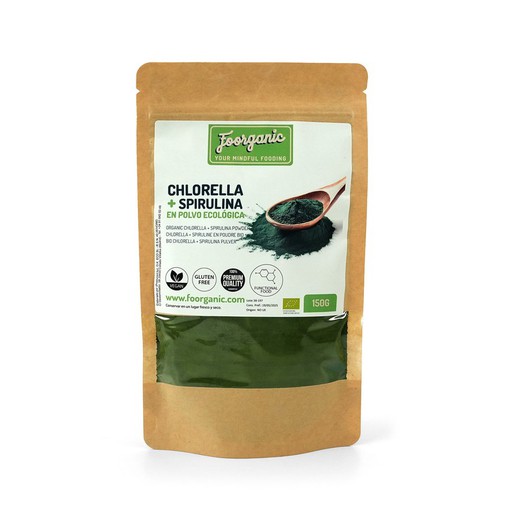 Chlorella + Spirulina en polvo ecológica 150 g