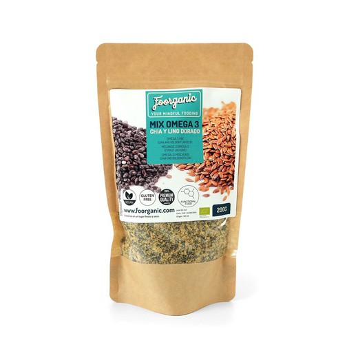 Mix omega 3 (chia y lino dorado) 200 g