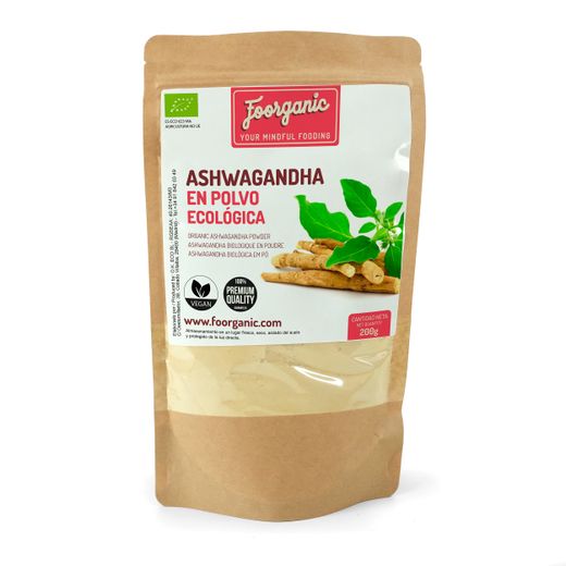 Poudre d'ashwagandha bio 200 g