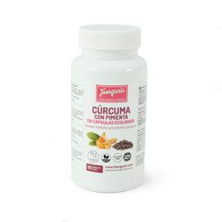 Kurkuma mit Pfeffer in Bio-Kapseln, 90er Dose