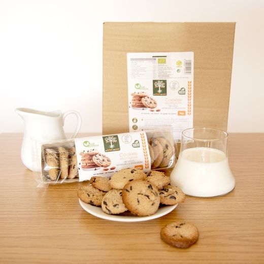 Gesunde Mandelkekse mit Kokos, Hafer, Schoko-Nibs, vegan und weizenfrei 150g