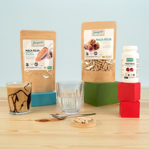 Maca roja en cápsulas ecológica bote por 90 unidades