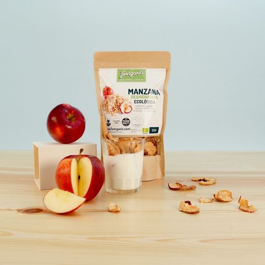 Manzana deshidratada en dados ecológica 125 g