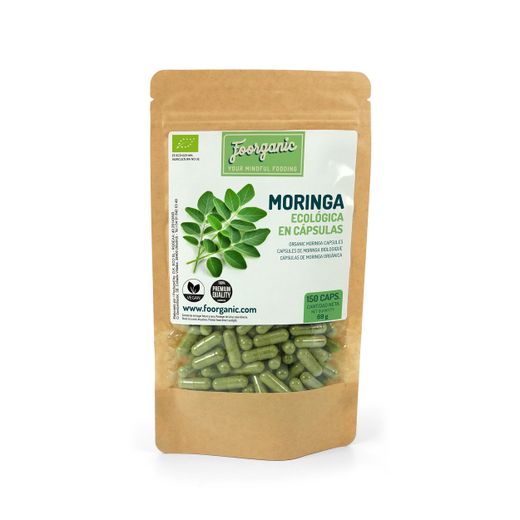 Moringa in Bio-Kapseln, Doypack, 150 Stück