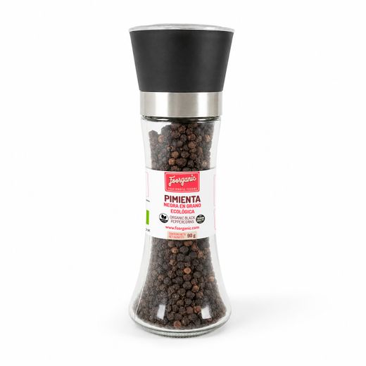 Poivre noir en grains au moulin 90 g